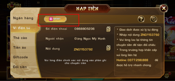 Hướng Dẫn Chi Tiết Các Cách Nạp Tiền Vào Tài Khoản iWin Cho Game Thủ